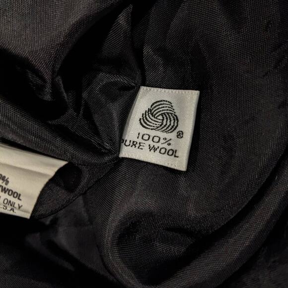 Vintage KGR Wool Purple Military Mohair Blazer Size 8 - Picture 5 of 7